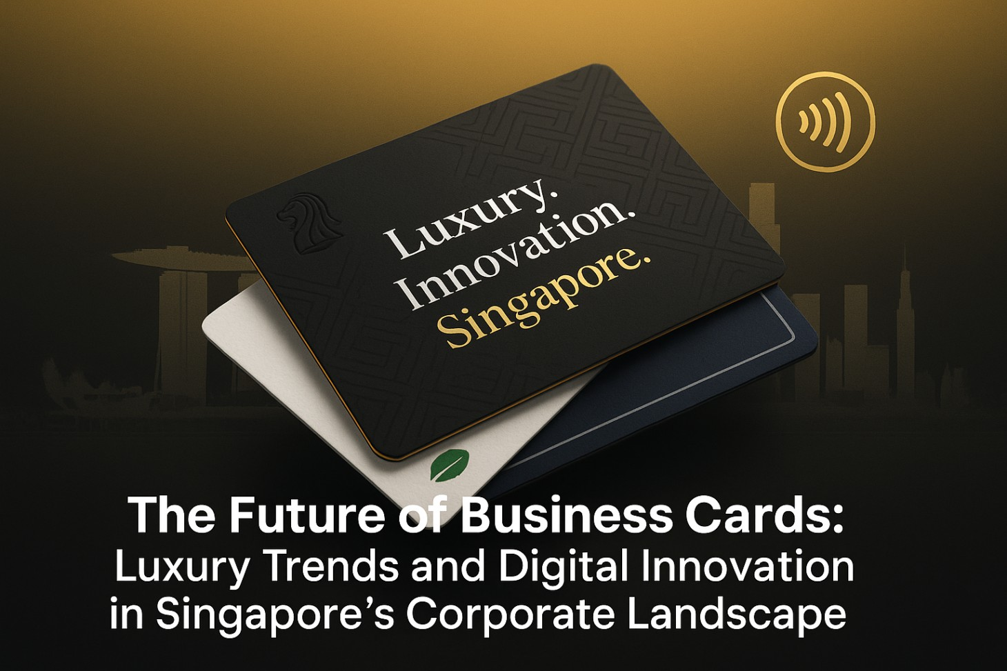 Luxury business card trends in Singapore