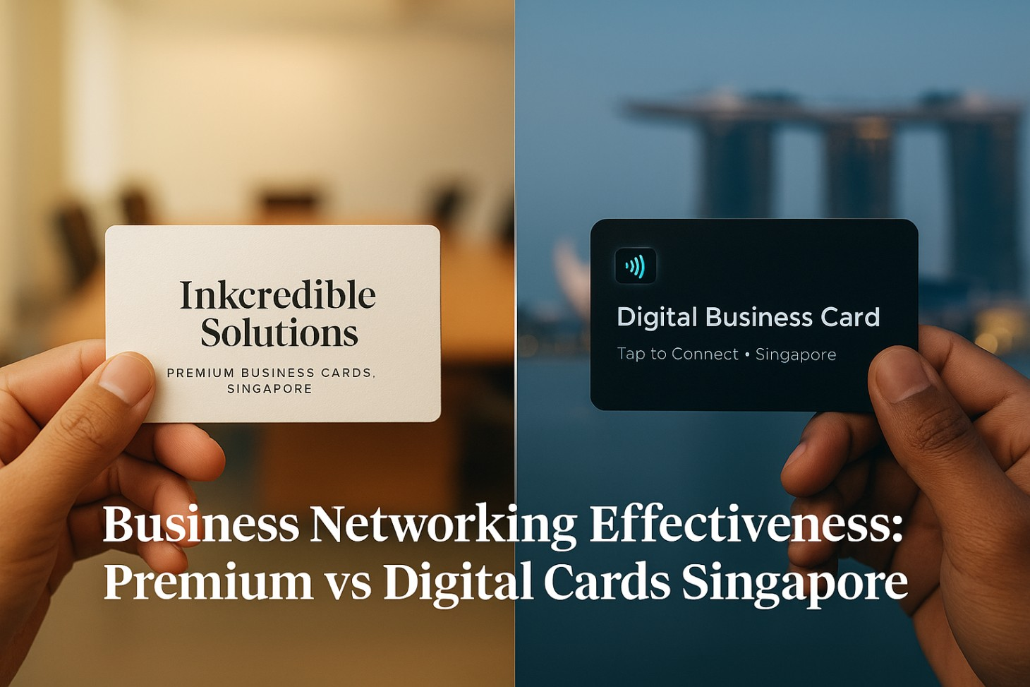 Premium vs digital business cards Singapore