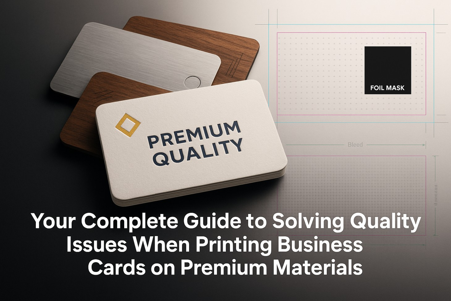 Fixing common printing issues with premium business cards
